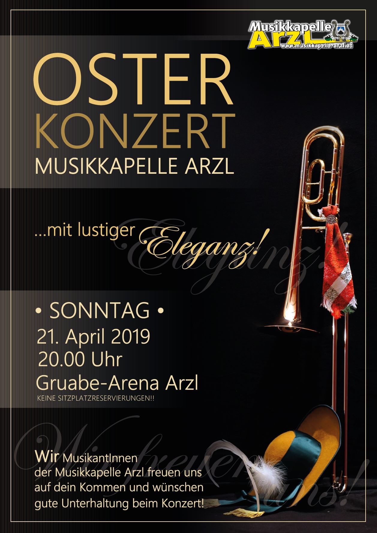 Einladung Osterkonzert 2019