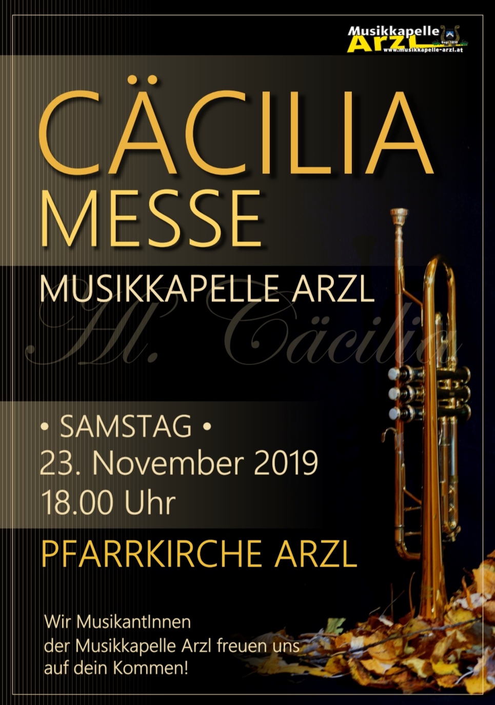 IMG Cäciliamesse 2019 Einladung